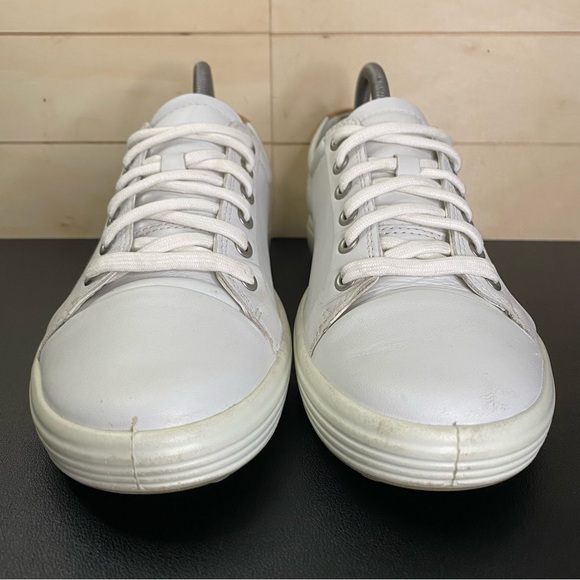 Ecco Soft 7 Sneakers White Leather Women's Size 10 Shoes EU41 - Picture 5 of 11